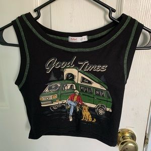 ROMWE good times crop top